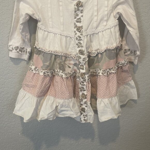 Naartjie Kids Girls Dress 12-18 Months pink long sleeve boho multicolor - Picture 4 of 9